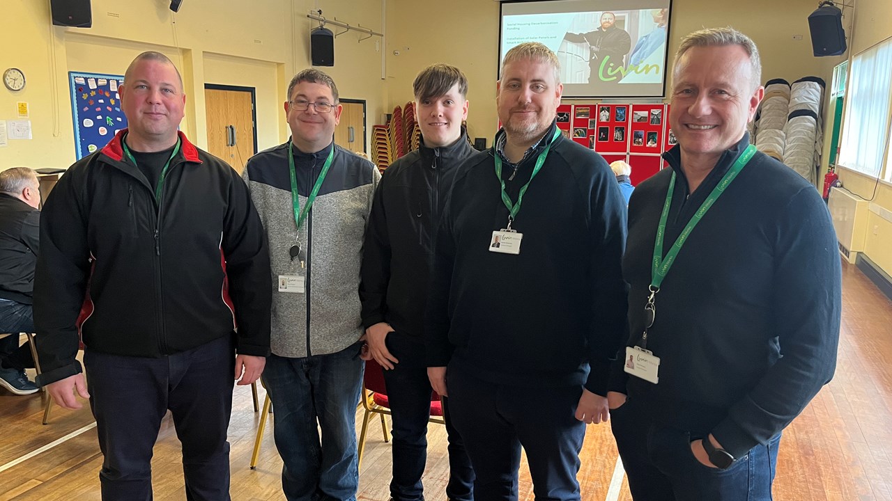 Livin and Livin Works employees hosting an engagement session in St Pauls Centre, Spennymoor