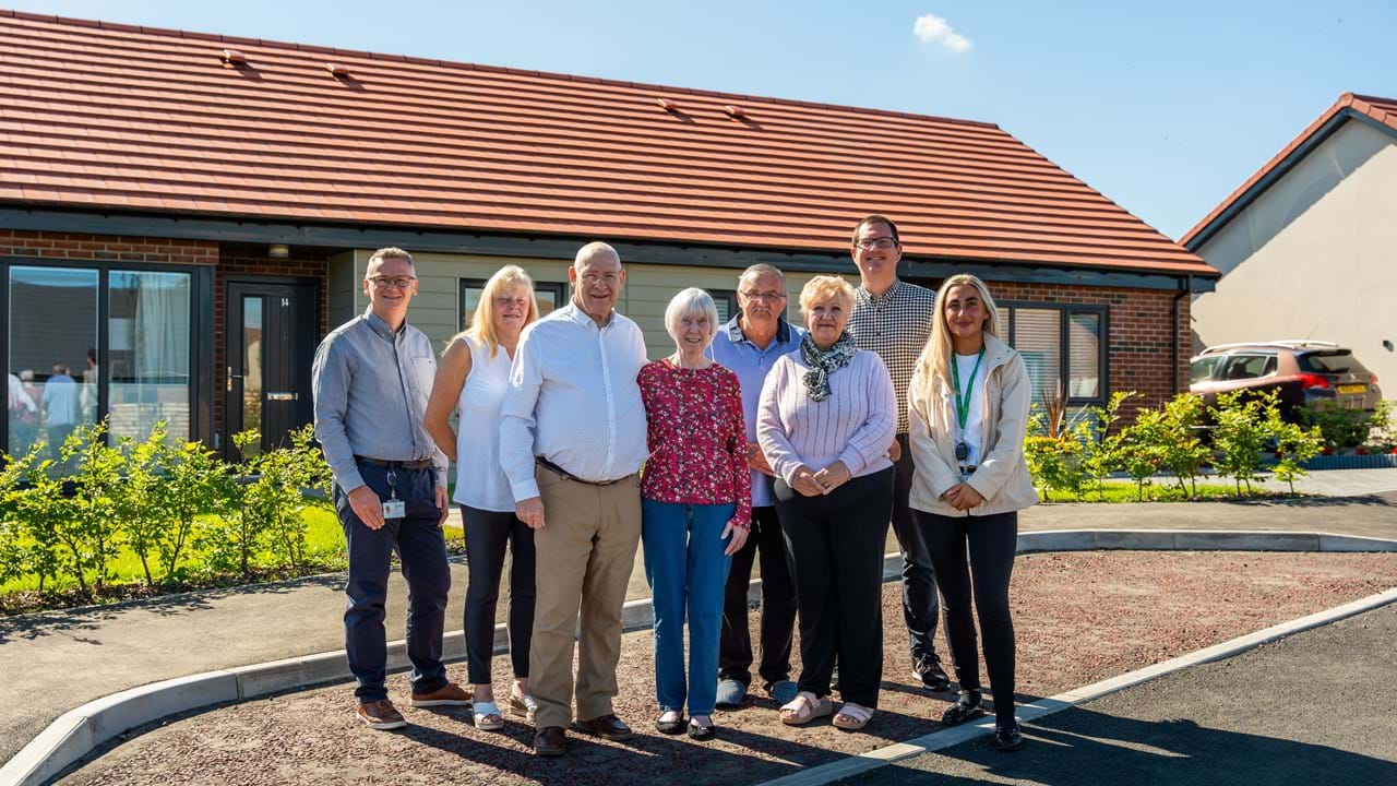 Livin staff and tenants at Elizabeth Gardens