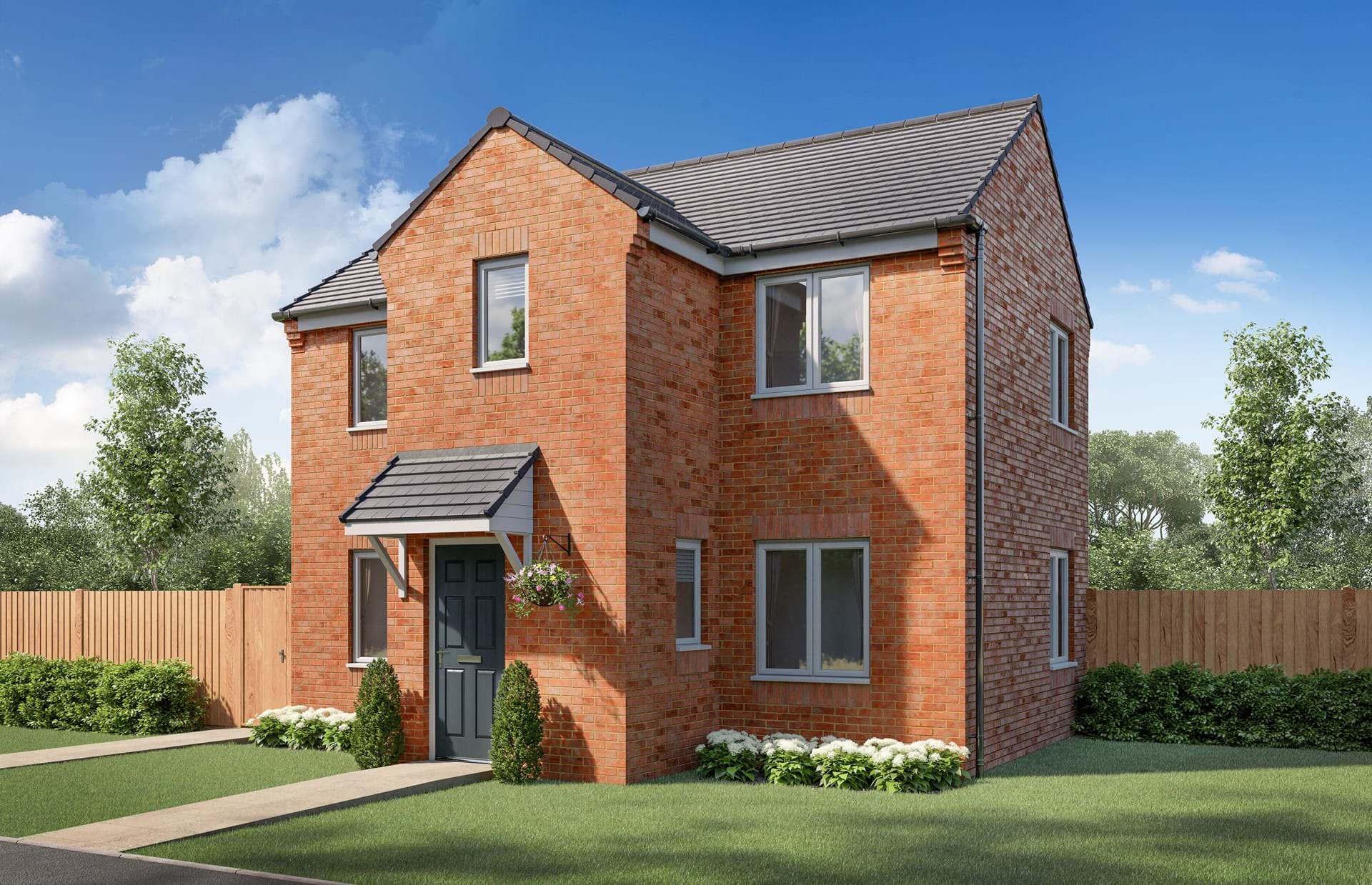 Front view, Collin Walk, Bishop Auckland
