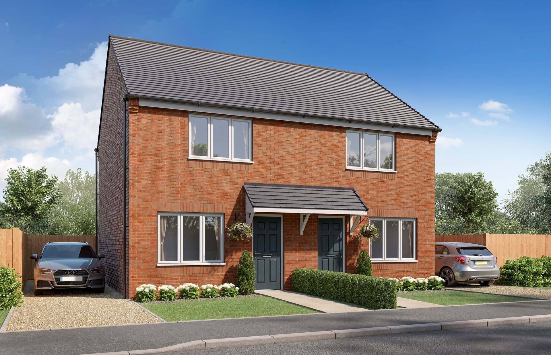 Front view, Collin Road, Bishop Auckland