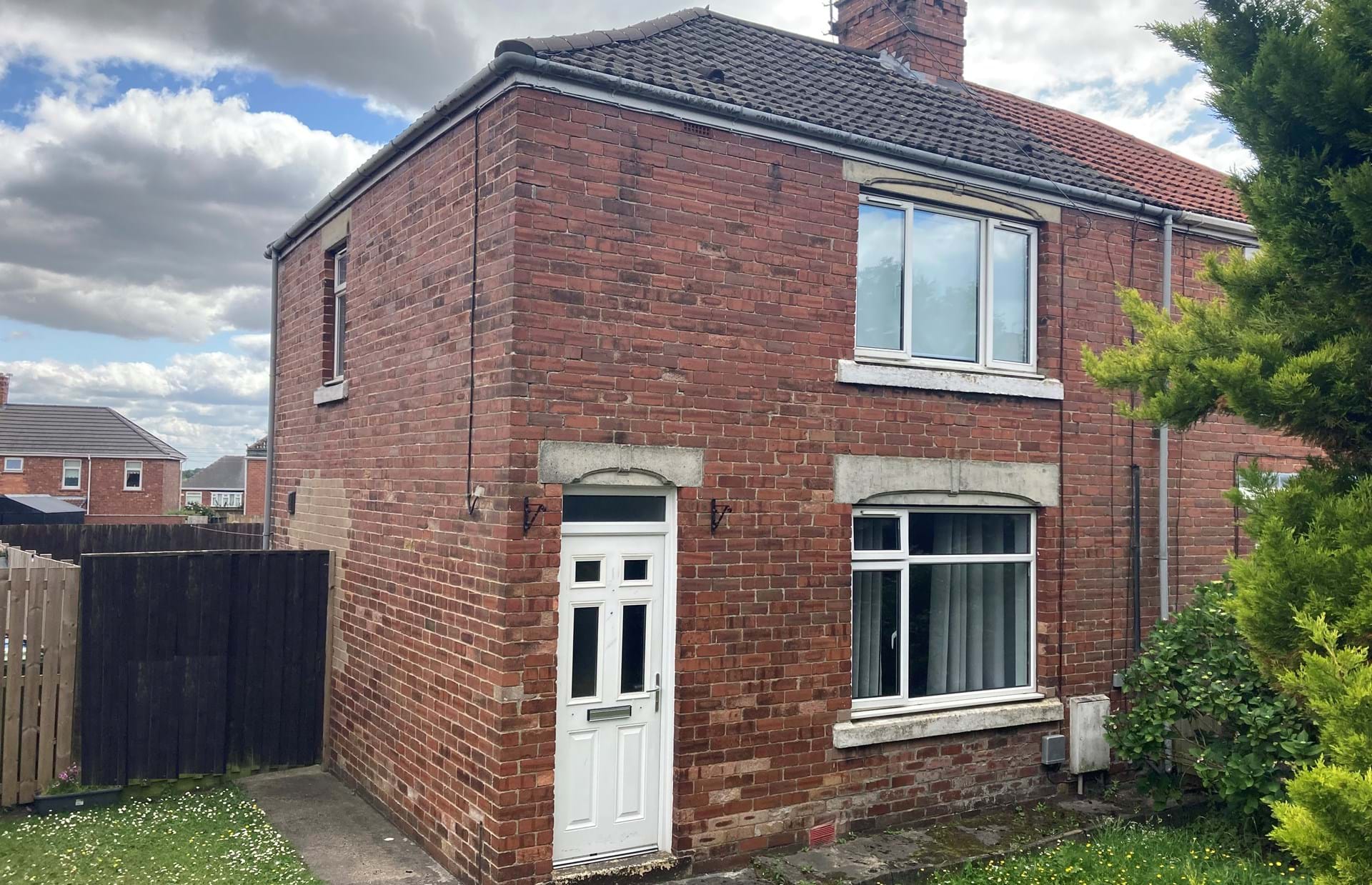 Front view, Beech Crescent, Ferryhill