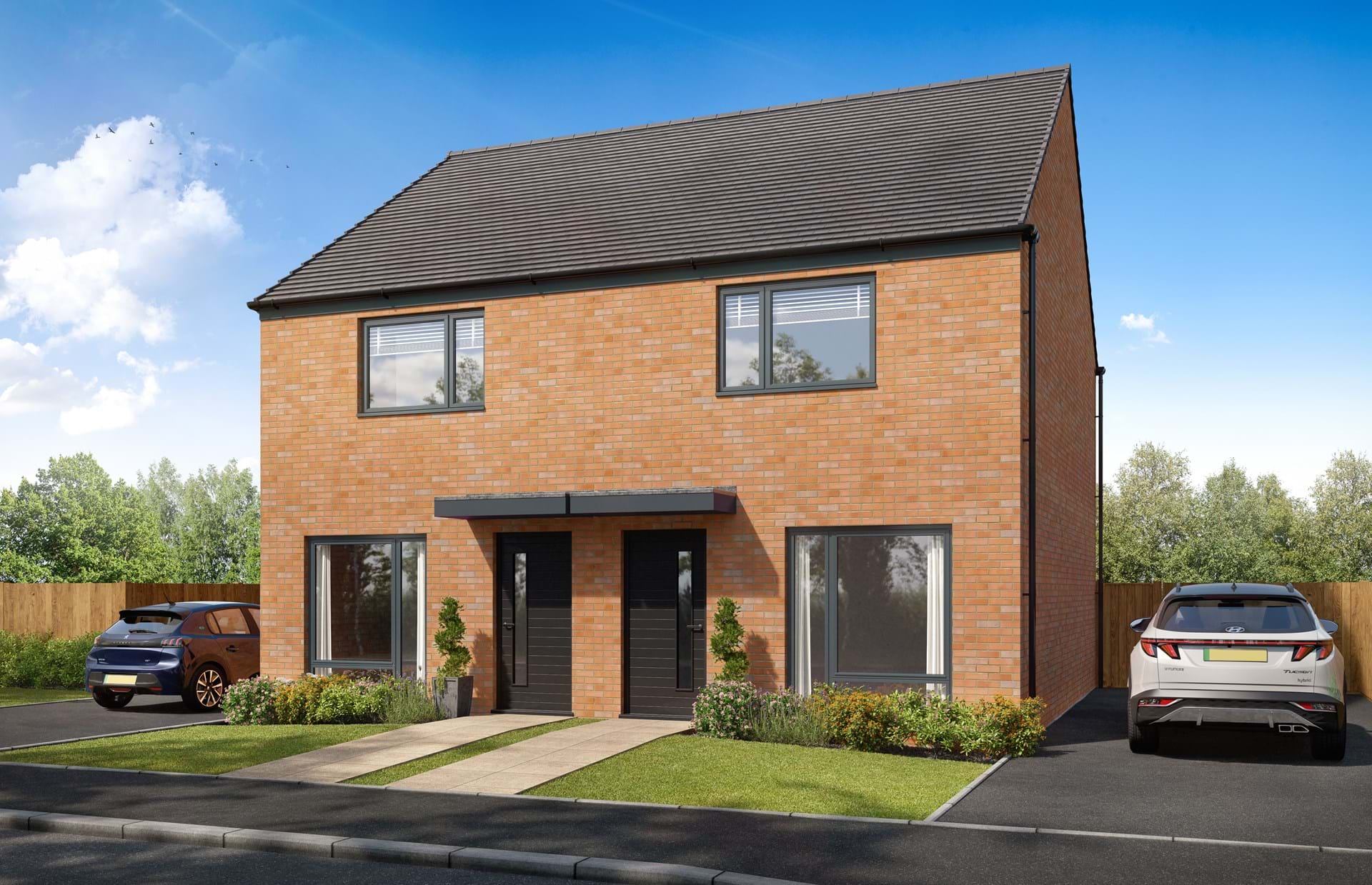 New All Saints development property CGI in Ferrryhill