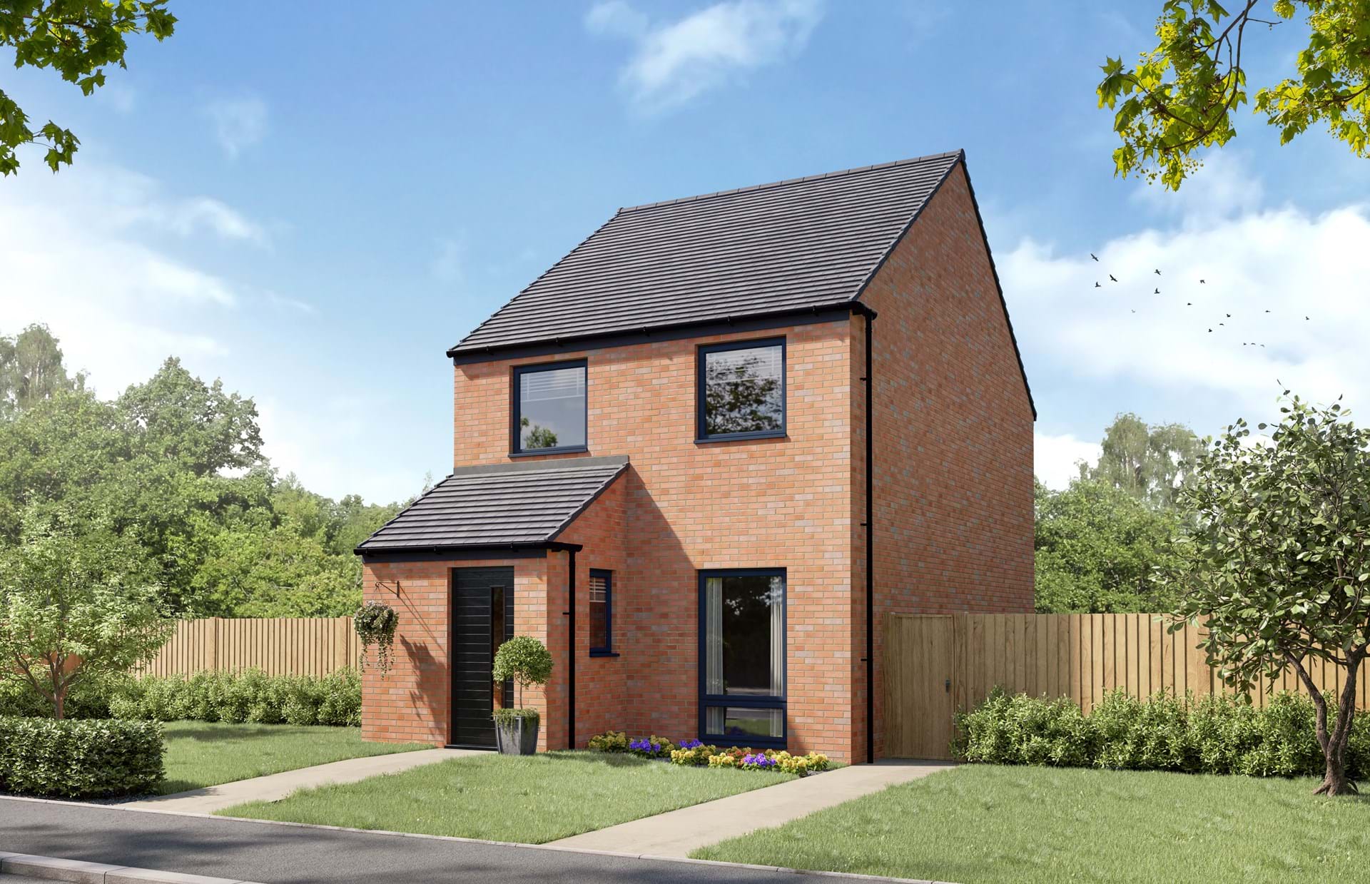 New All Saints development property CGI in Ferrryhill