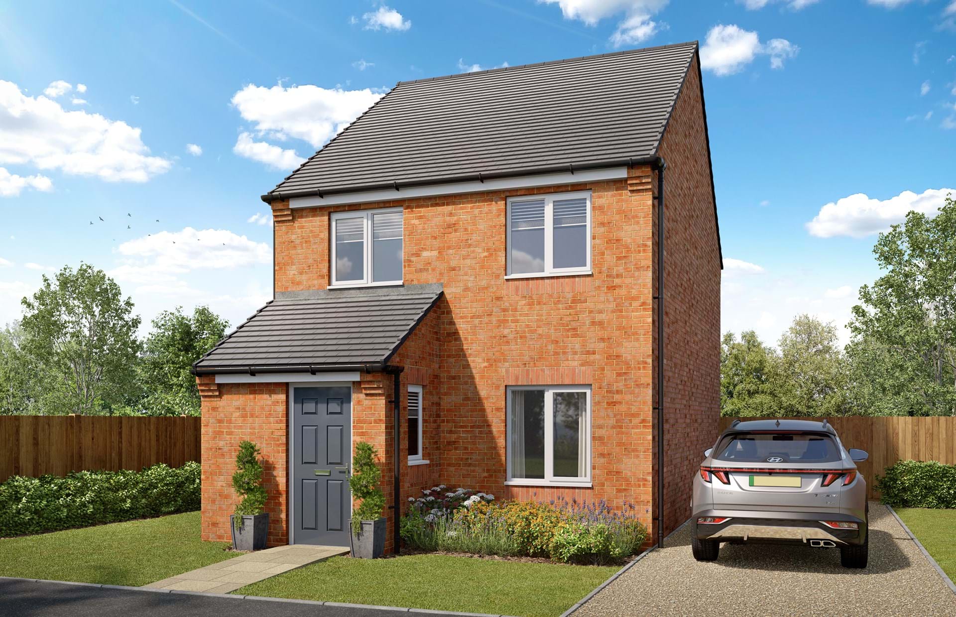 New All Saints development property CGI in Ferrryhill