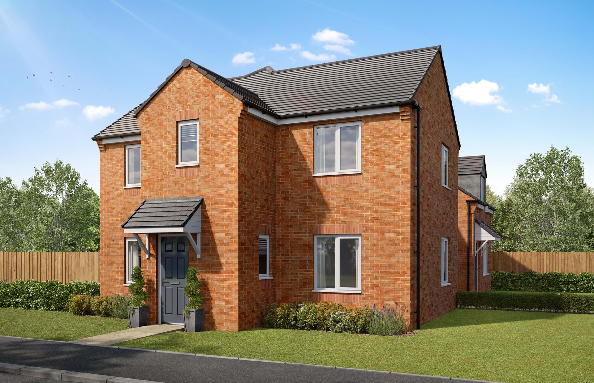 New All Saints development property CGI in Ferrryhill