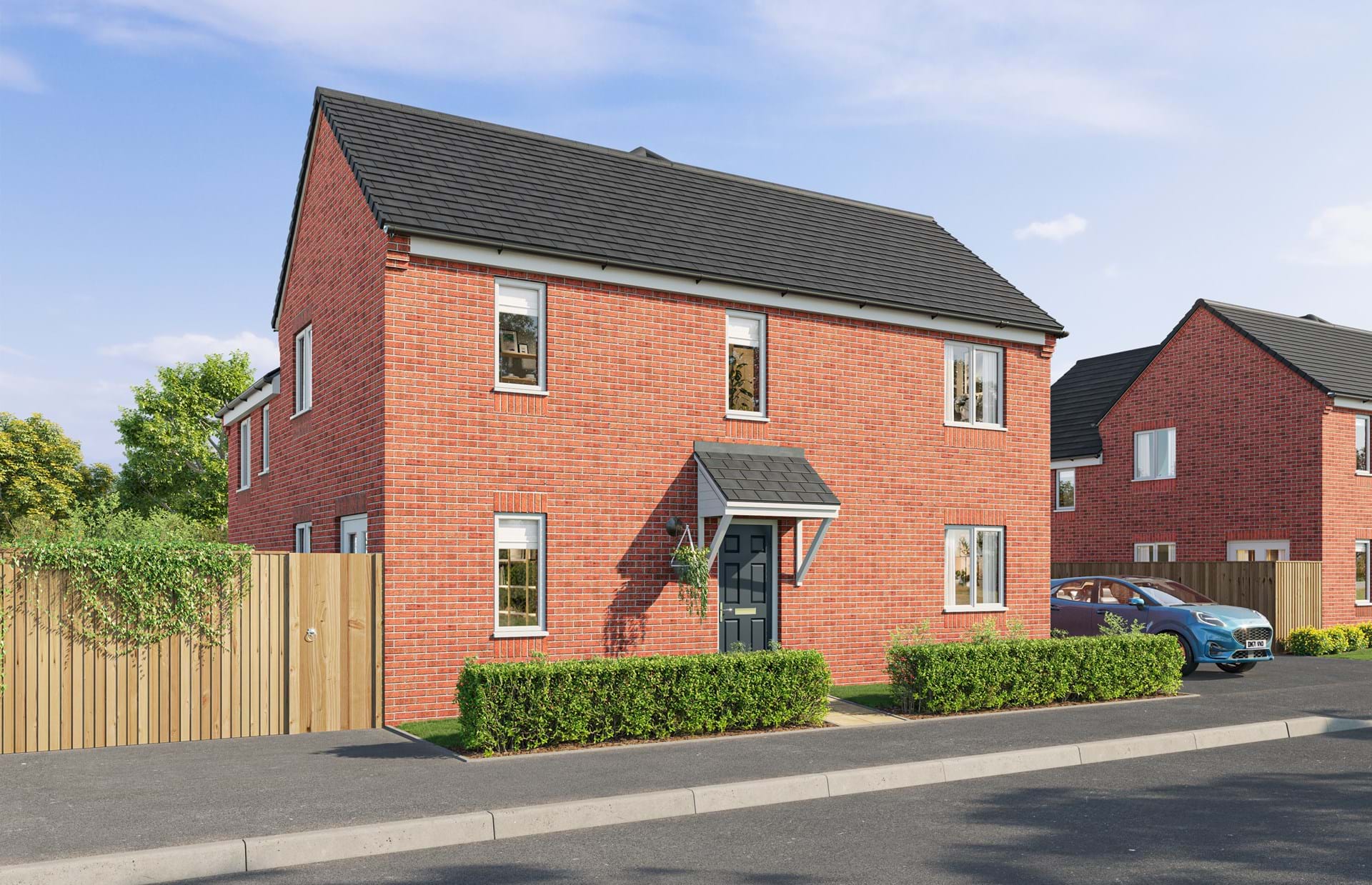 New All Saints development property CGI in Ferrryhill