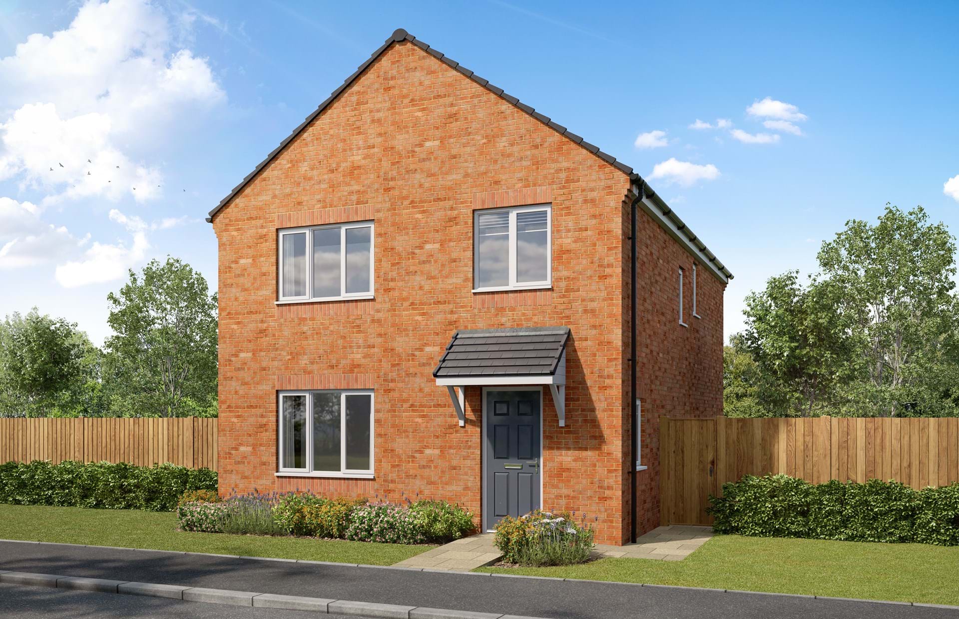 New All Saints development property CGI in Ferrryhill
