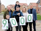 Pictured left to right: Joshua Robertshaw, Andrew Kitchen (Head of Development) Phillip and Arthur Robertshaw, Hannah McKechnie and Sean Brodie (Executive Director of Finance and Investment)