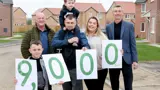 Pictured left to right: Joshua Robertshaw, Andrew Kitchen (Head of Development) Phillip and Arthur Robertshaw, Hannah McKechnie and Sean Brodie (Executive Director of Finance and Investment)