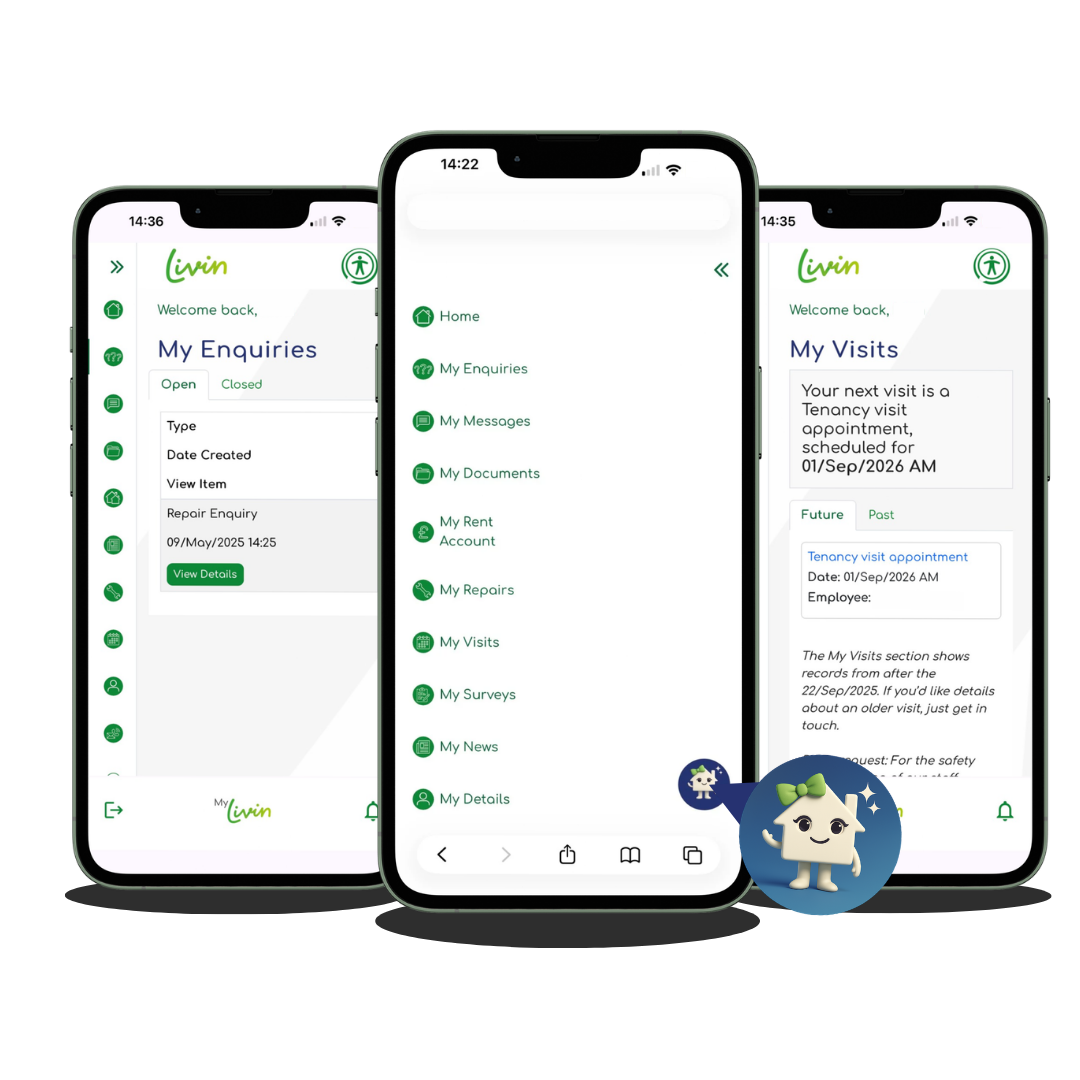 Mobile phone livin app