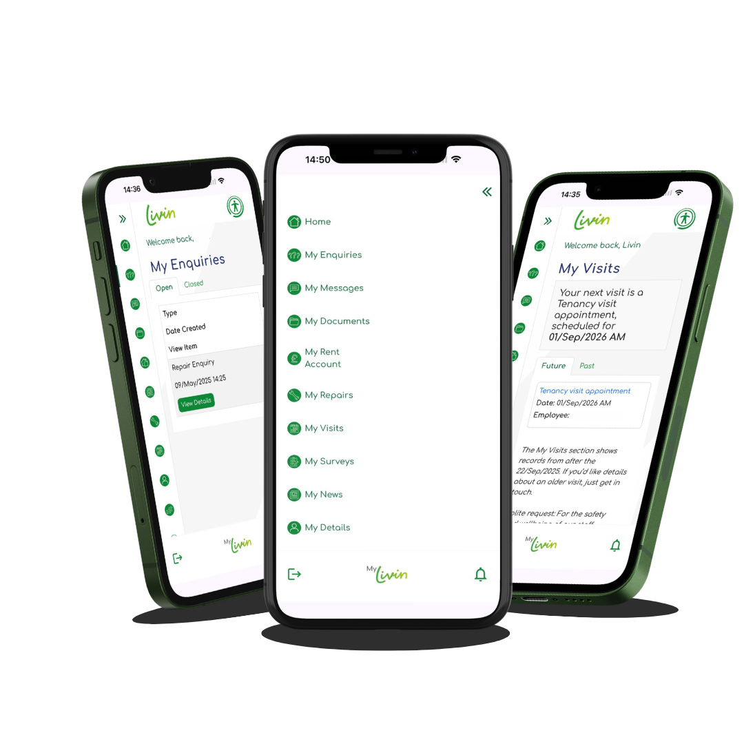Mobile phone livin app