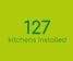 127 Kitchens installed